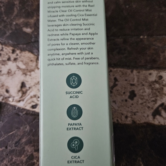 Rael Face Mist, Miracle Clear Oil Control Mist 2.5 oz NEW IN BOX - Picture 4 of 5